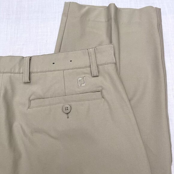 Foot Joy FJ Men’s Tan Golf Pants Size 34/32 - Picture 6 of 7